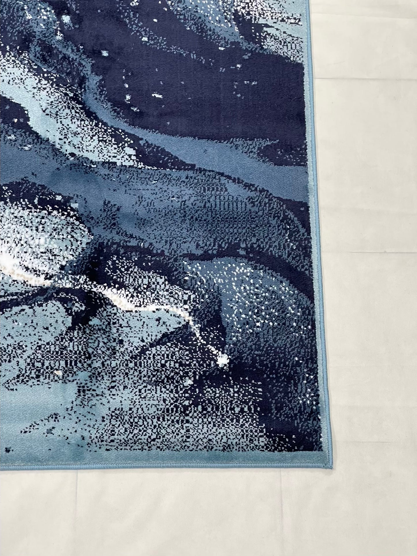 Modern polypropylene Rug,back woven(Article-6771-Feroze ) Size : 5ft width  x 7.3ft length (150cm x 220cm)