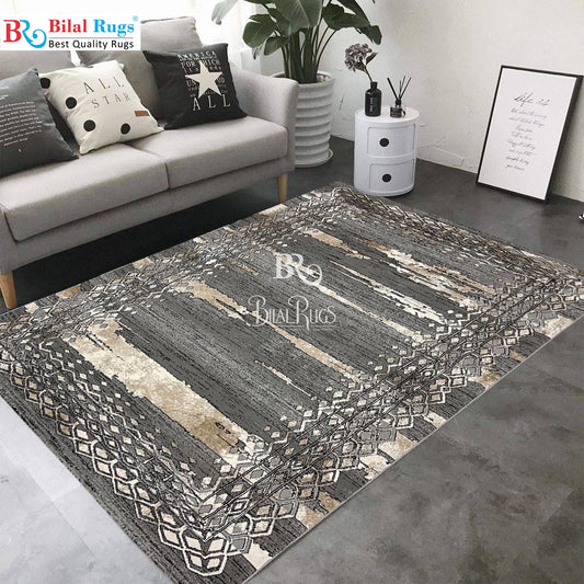 Irani Vintage Woven Rug.
 Article -2045-Grey
Size: 4 ft width x 6 ft length ( 120cm x 180 cm)