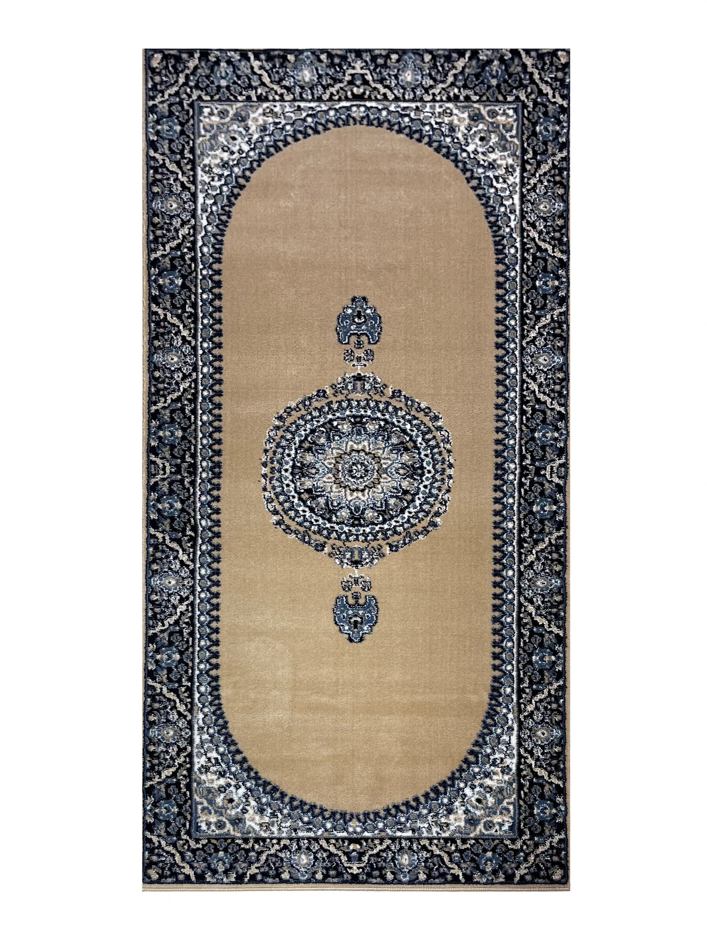 Mink Persian Polypropylene Woven Rug.
Size : 2.6 ft width x 6.6 ft length
(80 cm x 200cm)