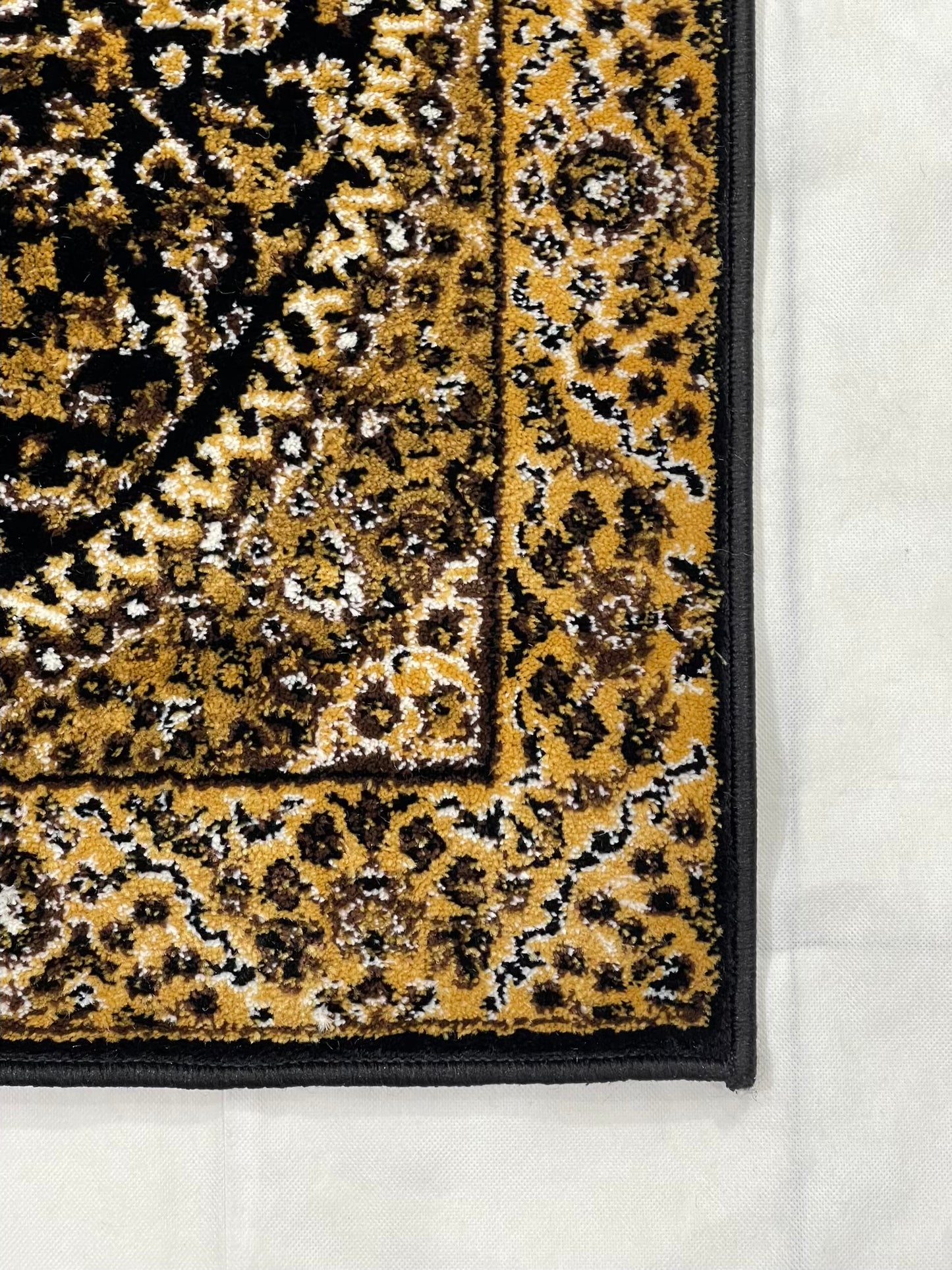 Black Persian Polypropylene Woven Runner.
Size : 2.6 ft width x 6.6 ft length