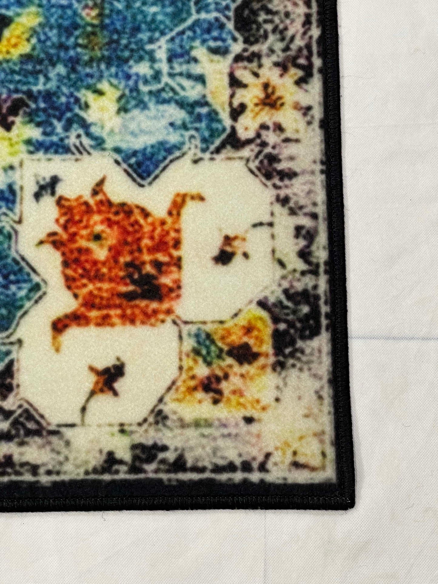 TPR Non Woven Rug.
Article-106-Blue , Multi