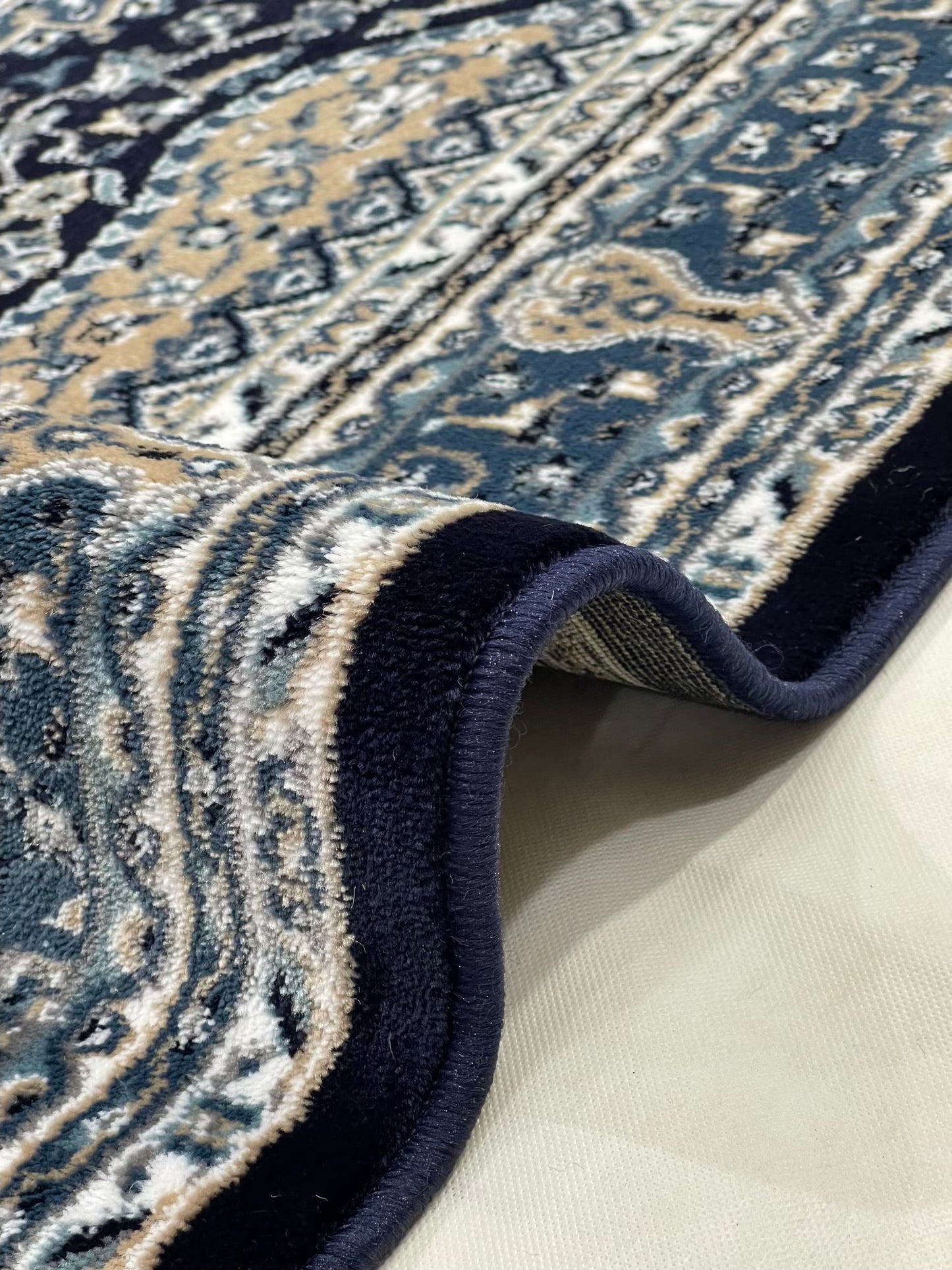 Persian  Polypropylene Rug,back woven(Article-27-Blue)
Size : 5ft width  x 7.3ft length (150cm x 220cm)