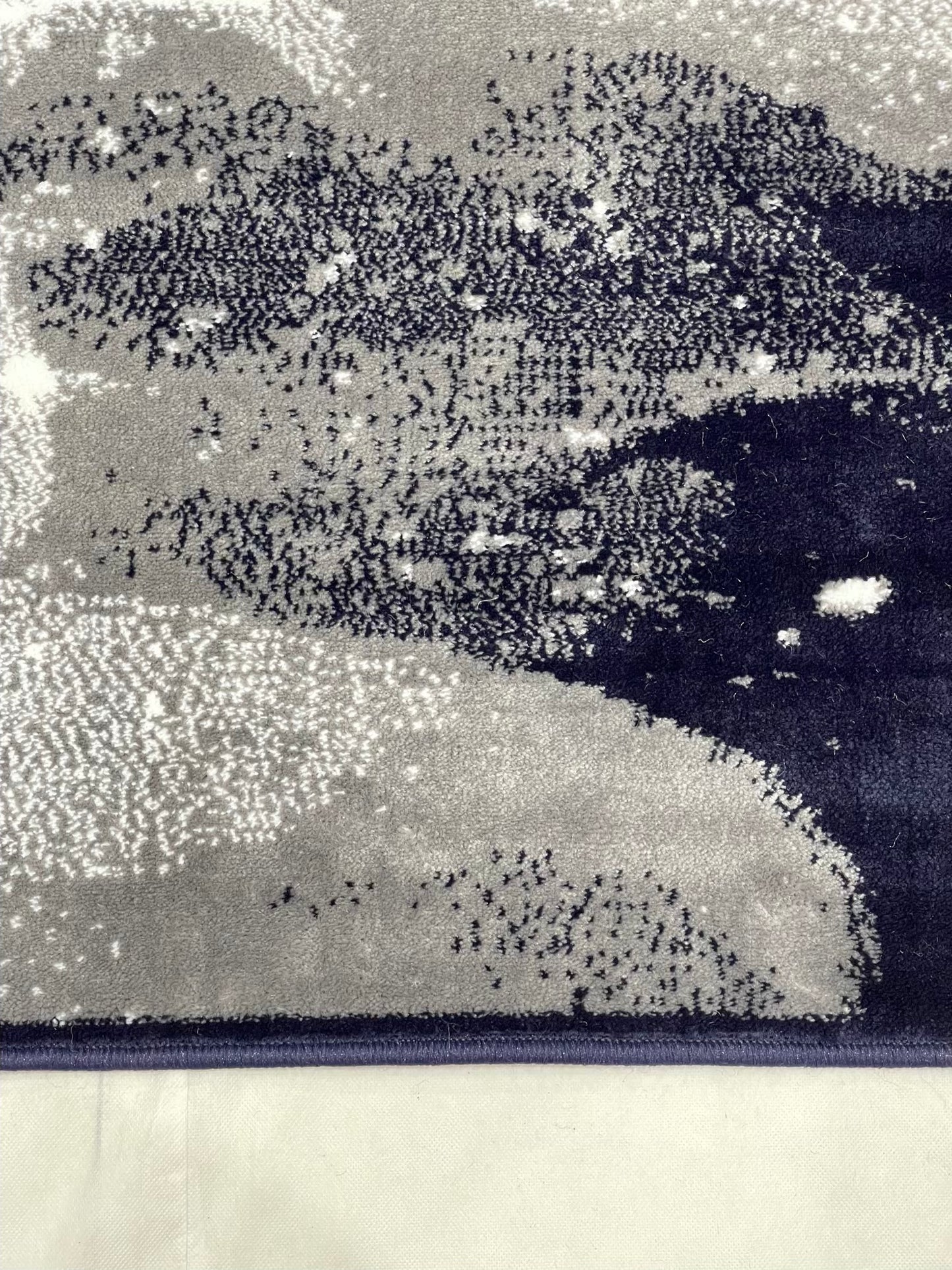 Modern polypropylene Rug,back woven(Article-1778-Blue , Grey)