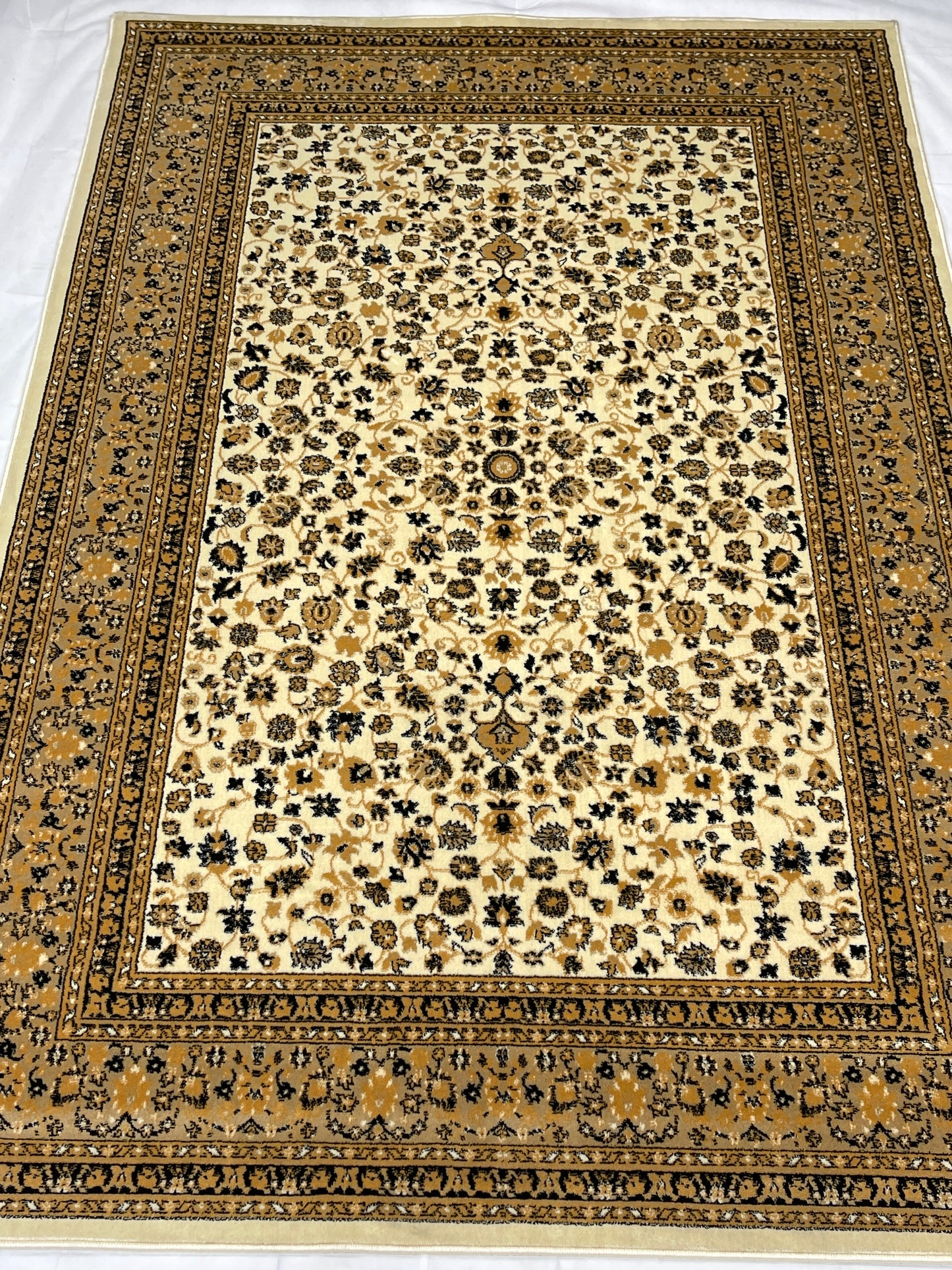 Persian polypropylene Rug,back woven(Article-140-Off white)