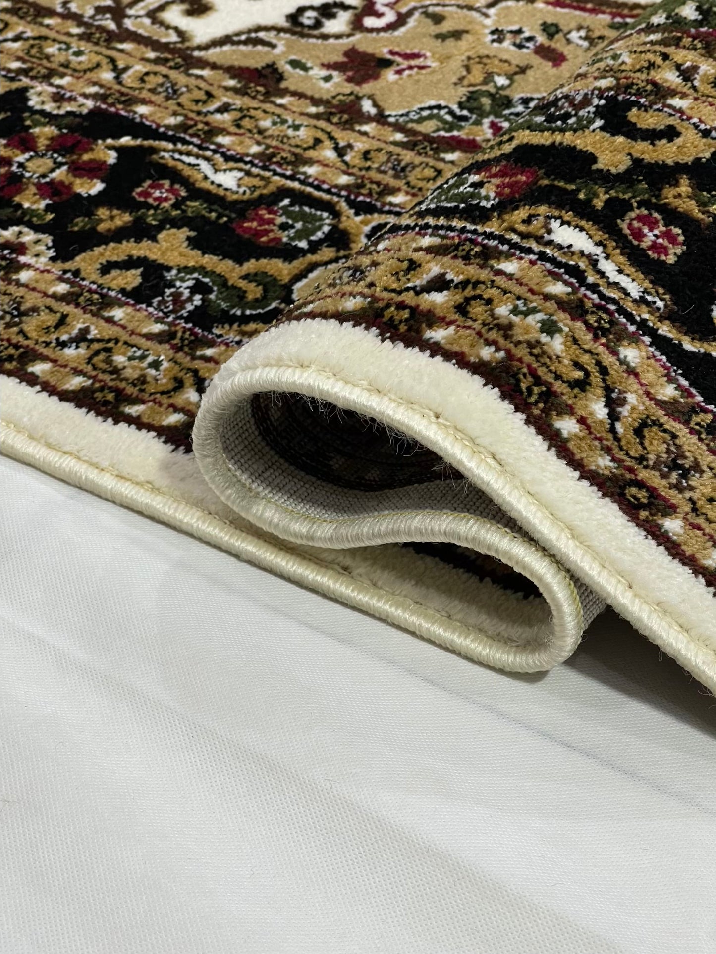 Persian polypropylene Rug,back woven(Article-186-Off white)