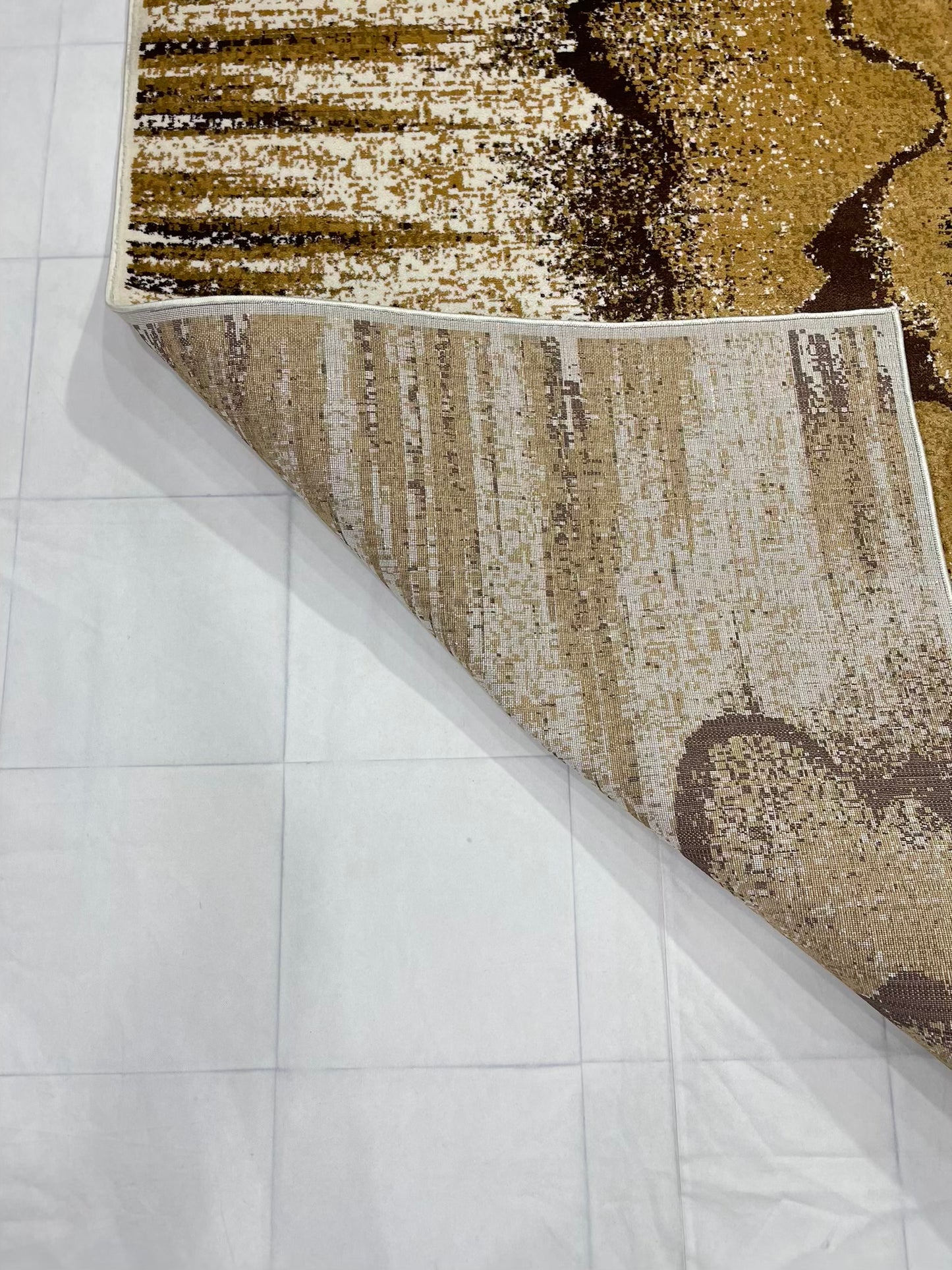 Modern polypropylene Rug,back woven(Article-1777-Off white)
Size : 5 ft width x 7.3 ft length ( 150 cm x 220 cm)