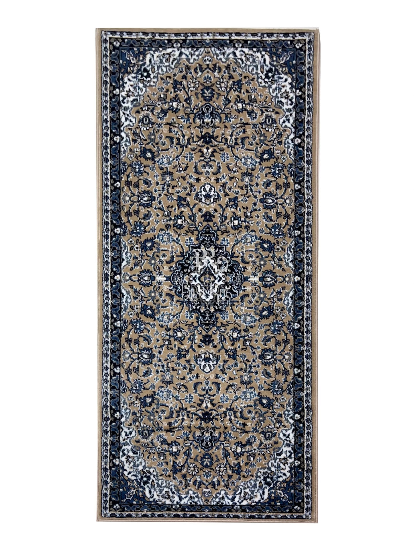 Mink Persian Polypropylene Woven Runner. Size : 2.6 ft width x 6.6 ft length