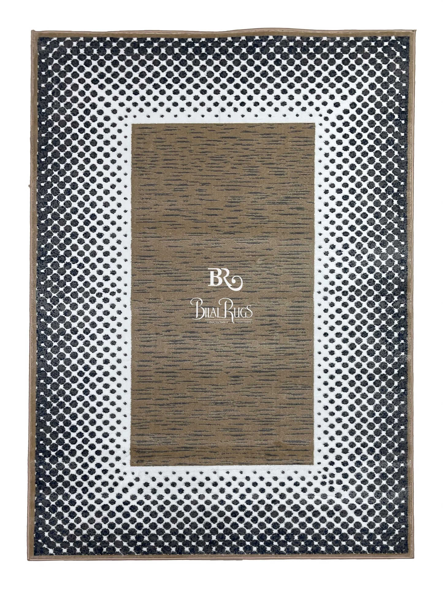 Modern polypropylene Rug,back woven(Article-872-Mink)
Size : 5ft width  x 7.3ft length (150cm x 220cm)