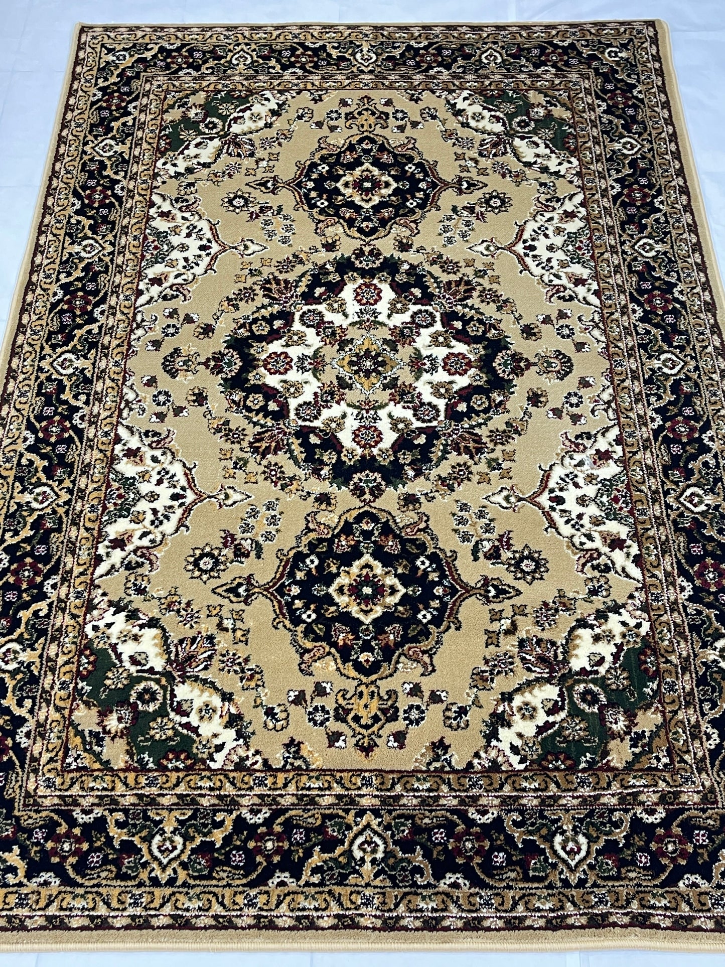 Persian Polypropylene Rug,back woven(Article-28-Beige)
Size : 5ft width x 7.3ft length (150cm x 220cm)