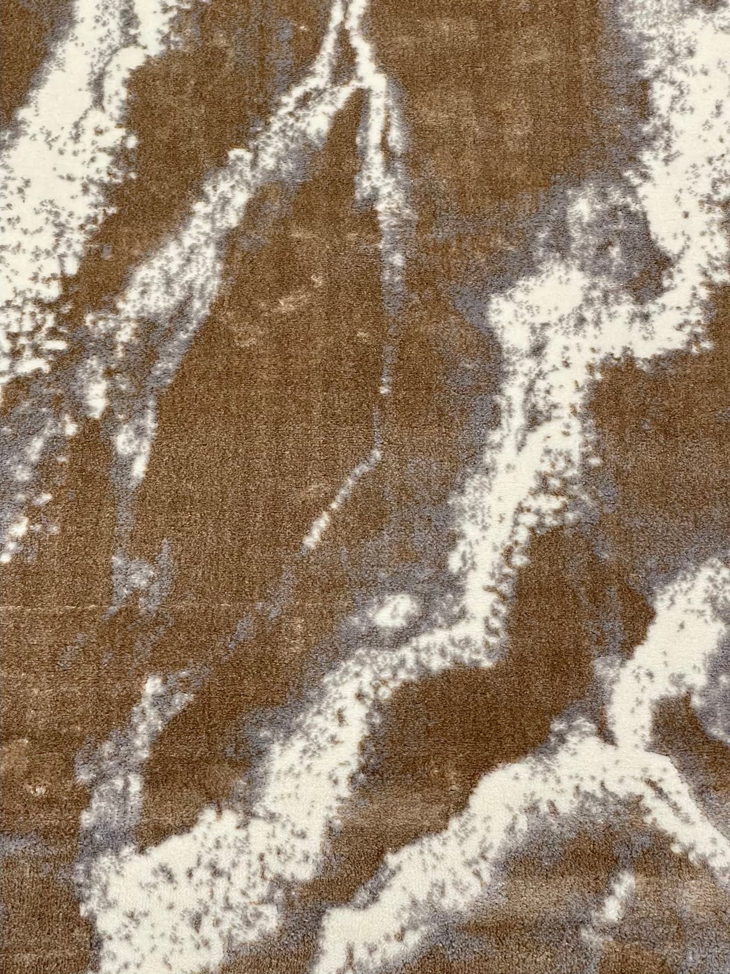 Pakistani Silk Woven Rug.(Article-1556-Light Beige) Size : 4 ft width x 5.6 ft length