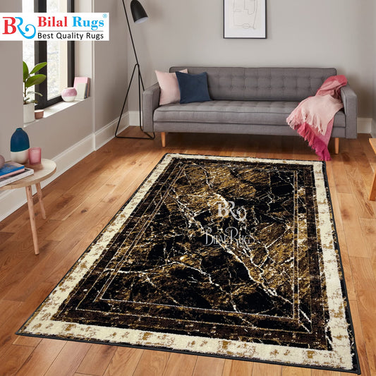 Modern polypropylene Rug,back woven
(Article-175-Black)
Size : 4 ft width x 5.6 ft length (120 cm x 170 cm)