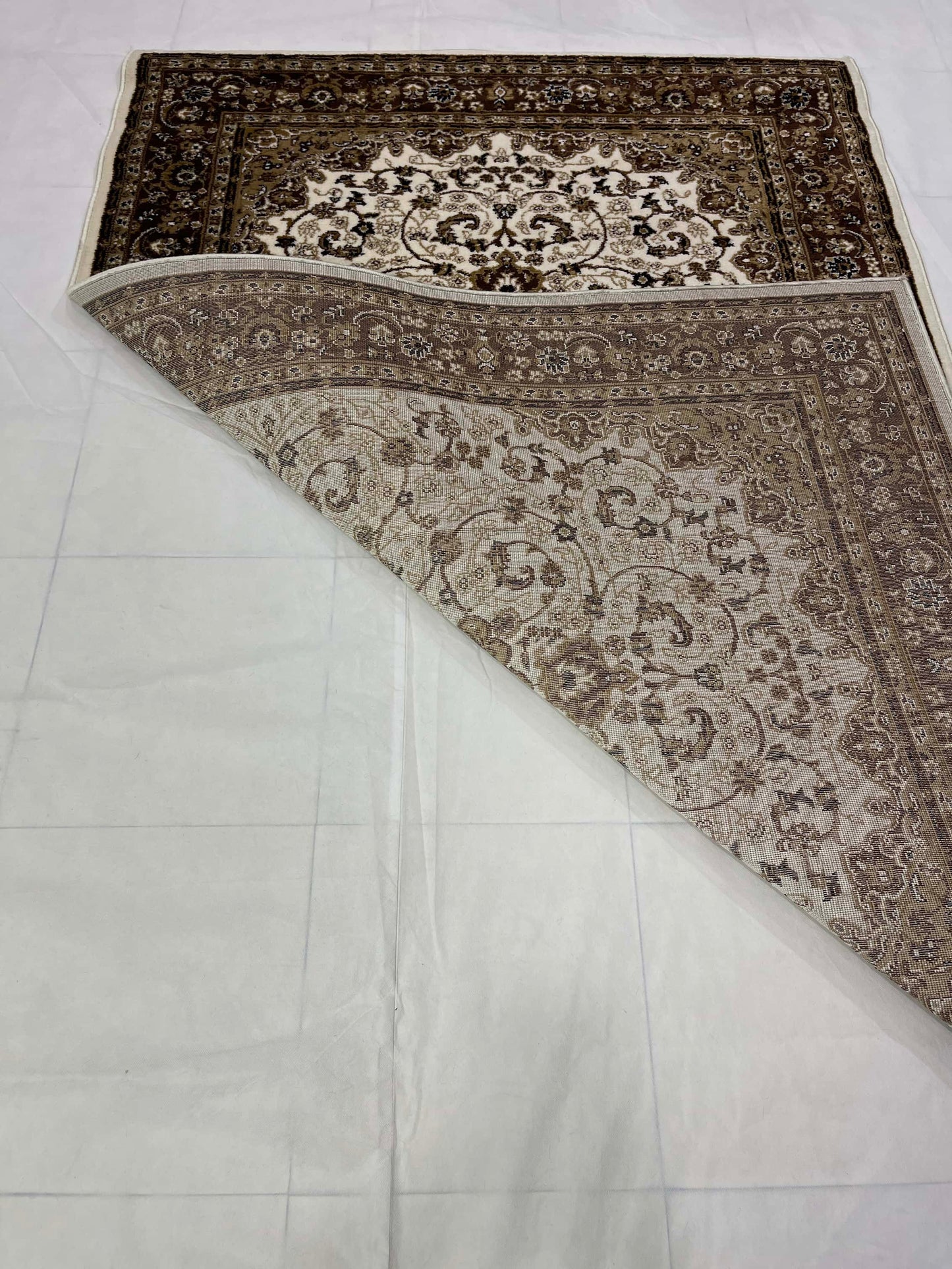 Persian polypropylene Rug,back woven(Article-19-Off white)