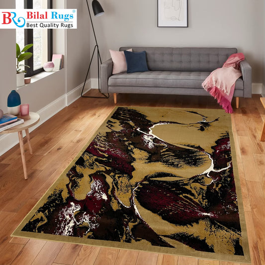 Modern polypropylene Rug,back woven(Article-1765-Beige)