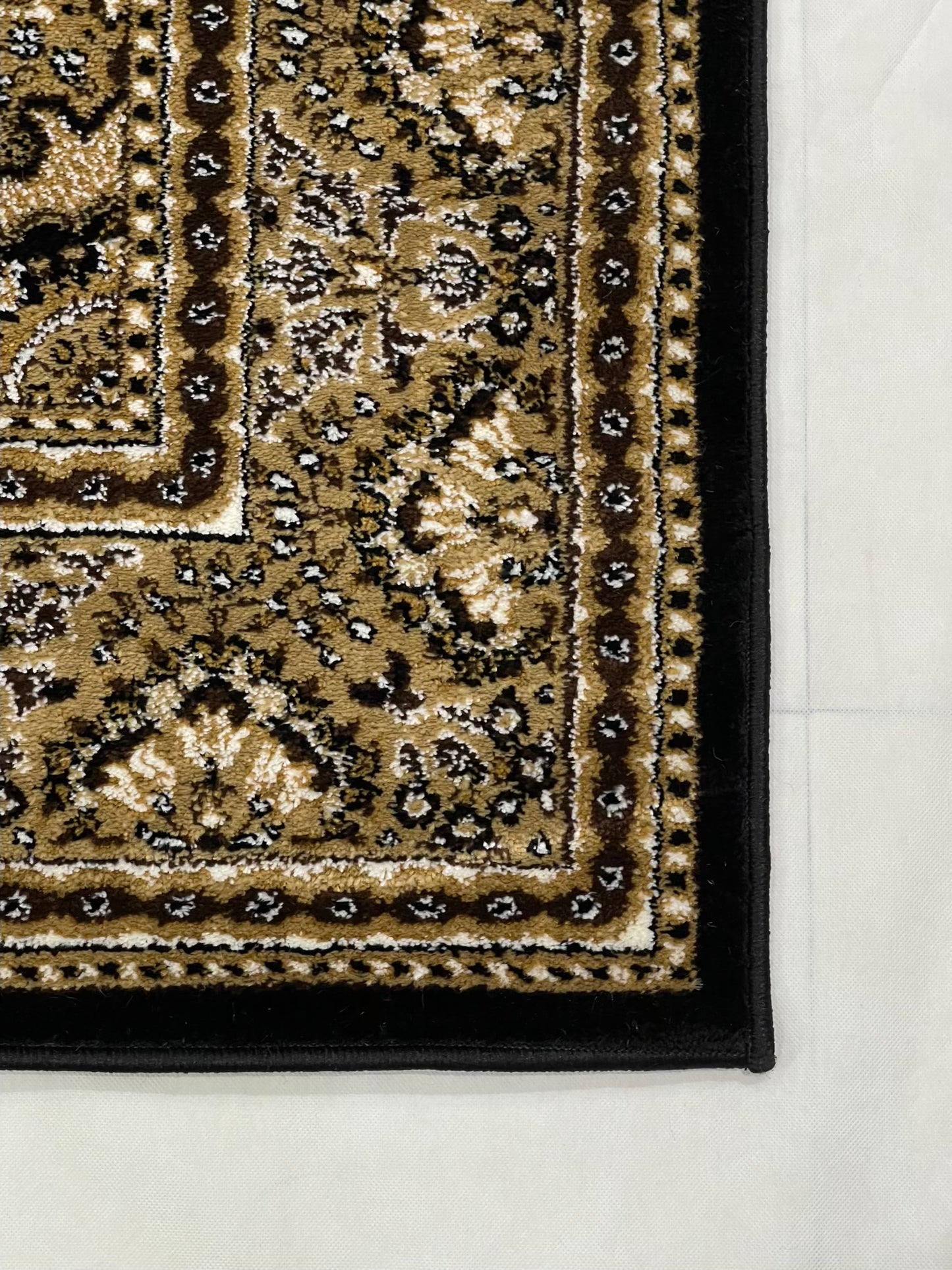 Persian polypropylene Rug,back woven(Article-04-Black)
Size : 6.6 ft width x 9.6 ft length (200 cm x 290cm)