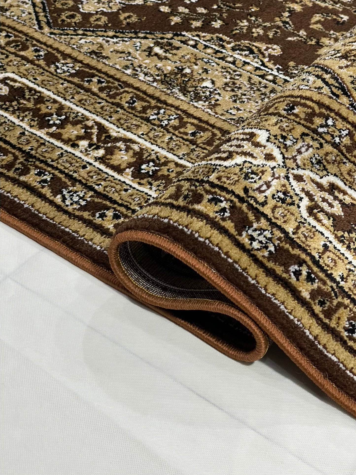 Persian Polypropylene Rug,back woven(Article-99-Brown)