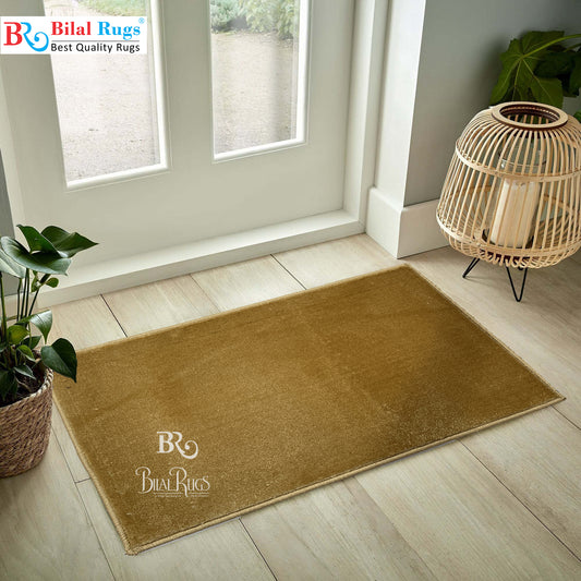 Beige Polypropylene Woven Door Mat. Size : 50 cm x 80 cm