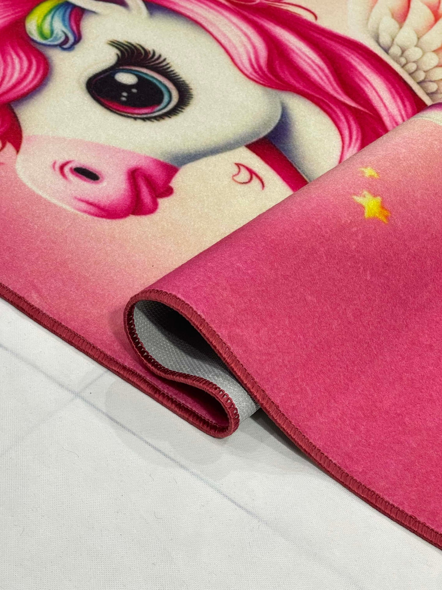 TPR Non Woven Rugs For Kids Room Article-75-Pink