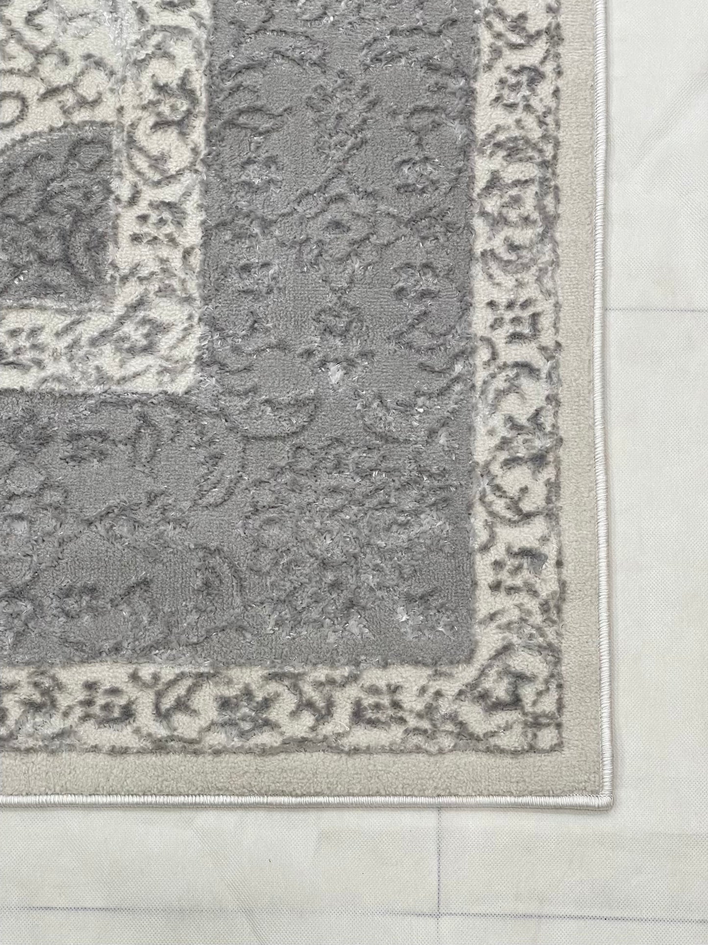 Turkish Polyester Silk.(Article-1601-Off white ) Size : 6.6 ft width x 9.6 ft length ( 200 cm x 290 cm)