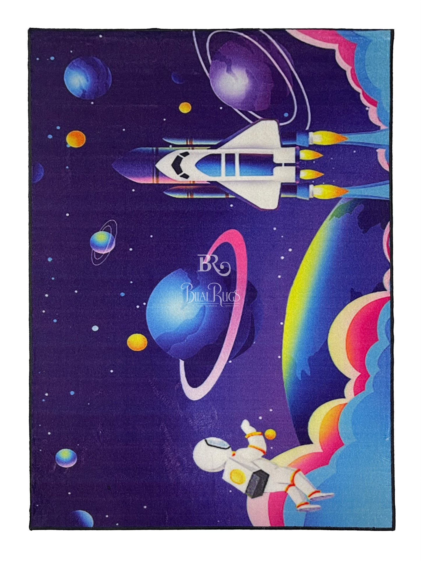 TPR Non Woven Rugs For Kids Room
Article-31-Purple ,Blue