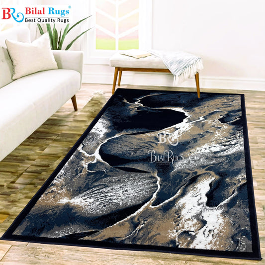Modern polypropylene Rug,back woven(Article-319-Blue)
Size: 5 ft width x 7.3 ft length