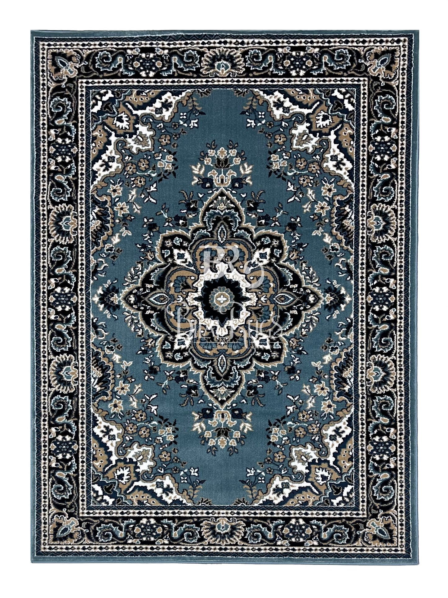 Persian polypropylene Rug,back woven(Article-29-New Feroze)
Size : 5ft width x 7.3ft length (150cm x 220cm)