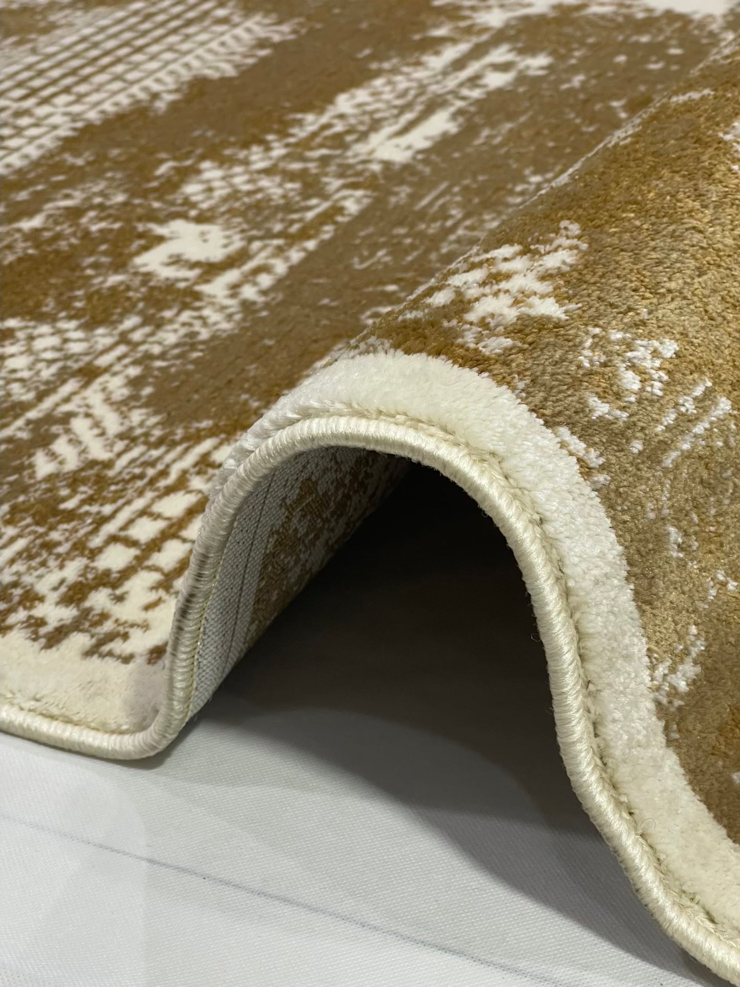 Modern polypropylene Rug,back woven(Article-1612-Off white)