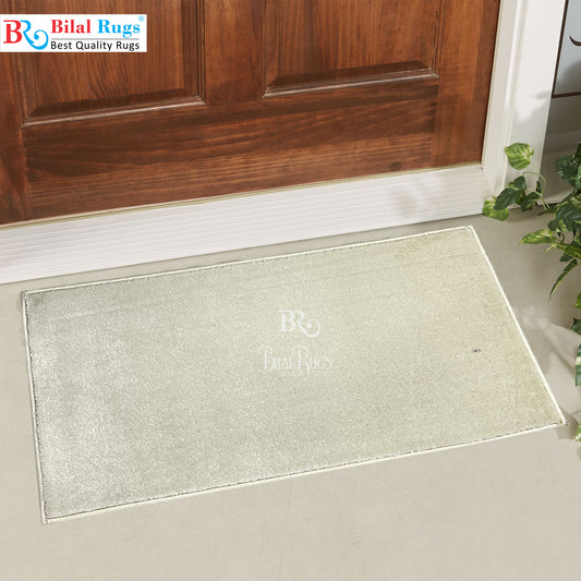 White Polypropylene Woven Door Mat.
Size : 50 cm x 80 cm