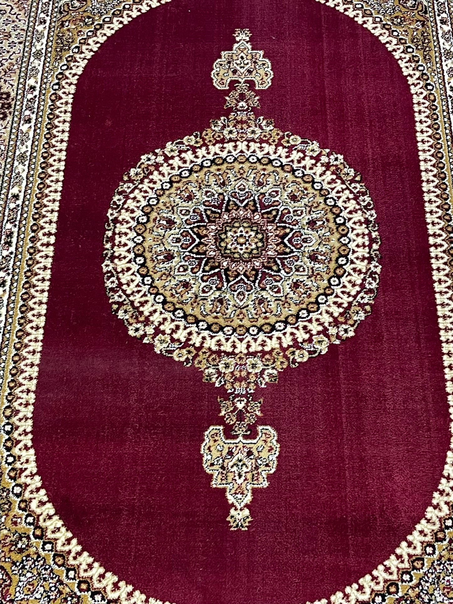 Persian polypropylene Rug,back woven(Article-22-Red)