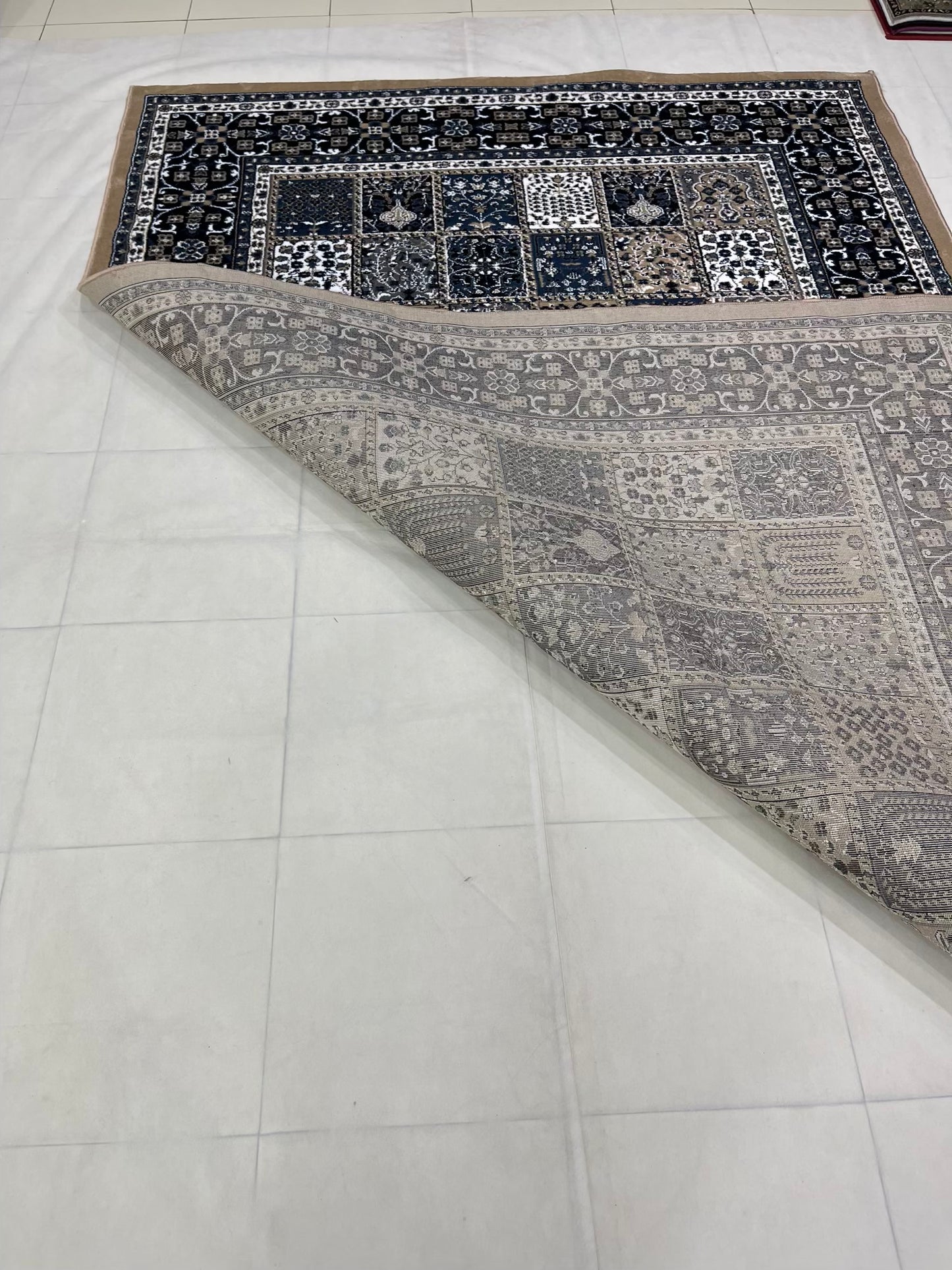 Persian Polypropylene Rug,back woven(Article-42-Mink)