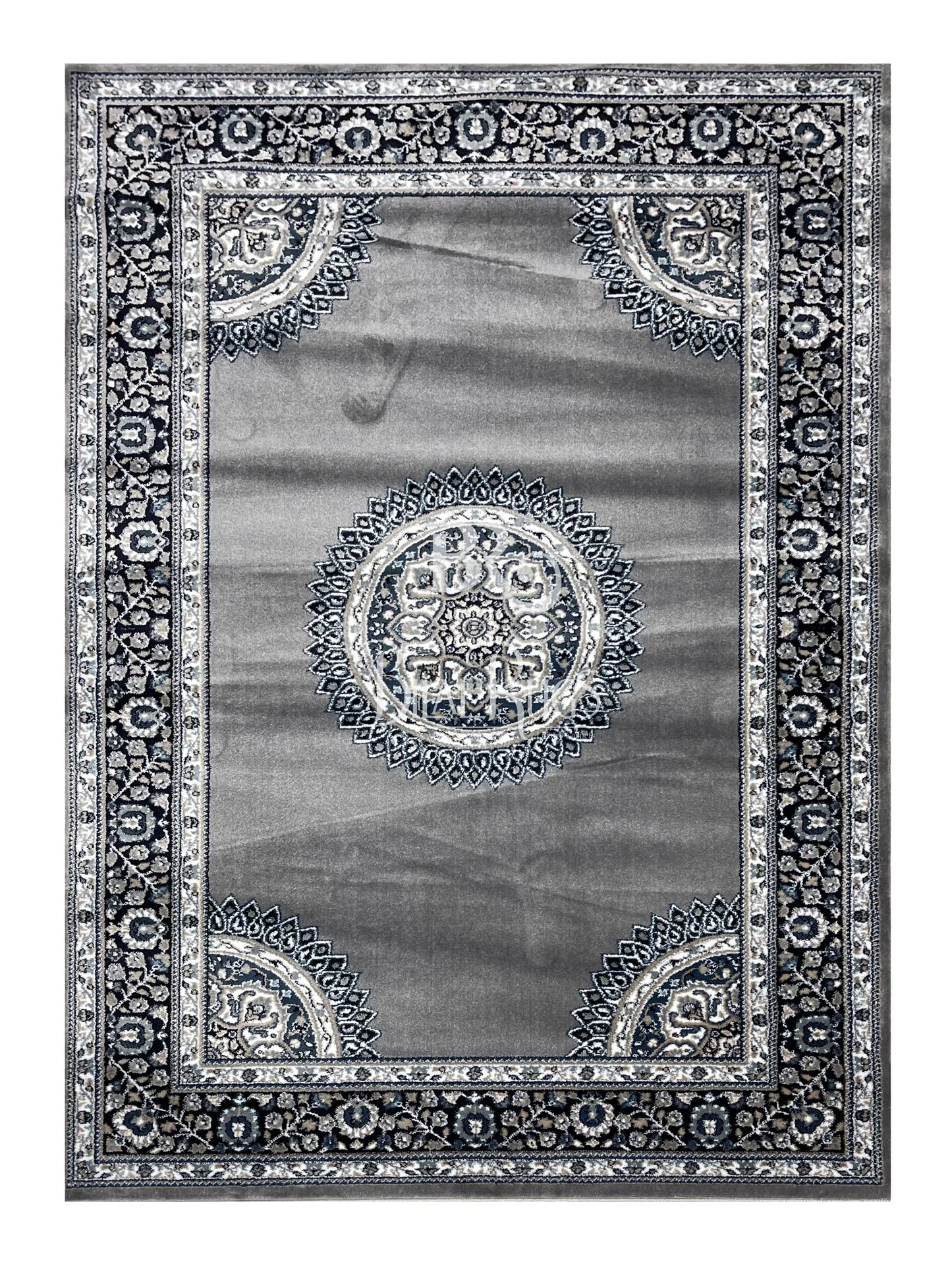 Persian Polypropylene Rug,back woven(Article-57-Grey)
Size : 5ft width x 7.3ft length (150cm x 220cm)