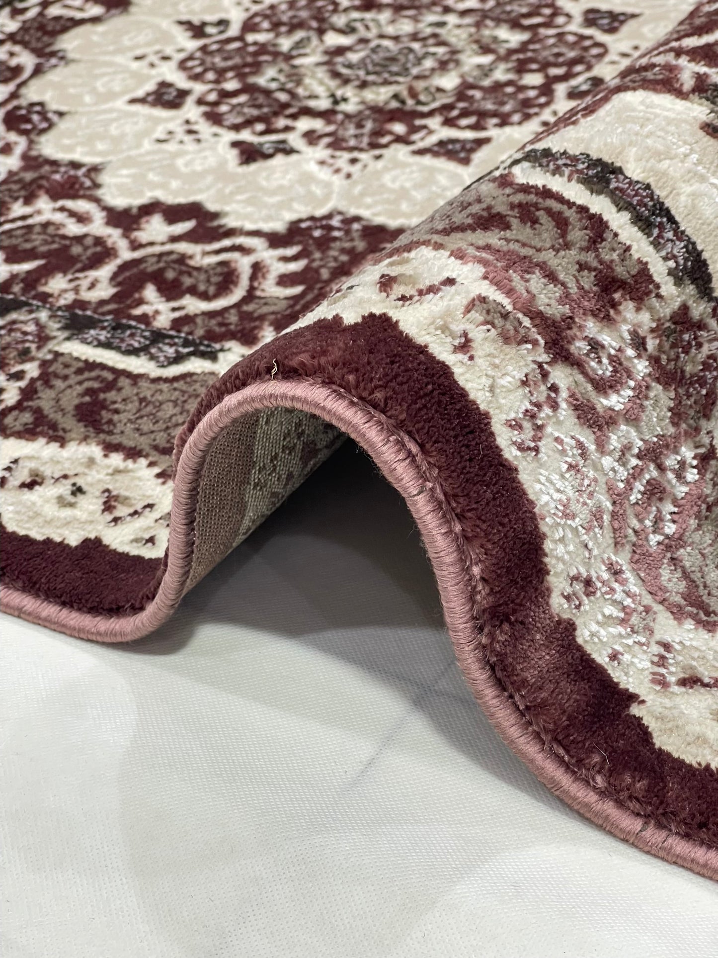 Turkish Top Quality Silk.(Article-1075-Peach) Size: 3 ft width x 5 ft length ( 100cm x 150cm)