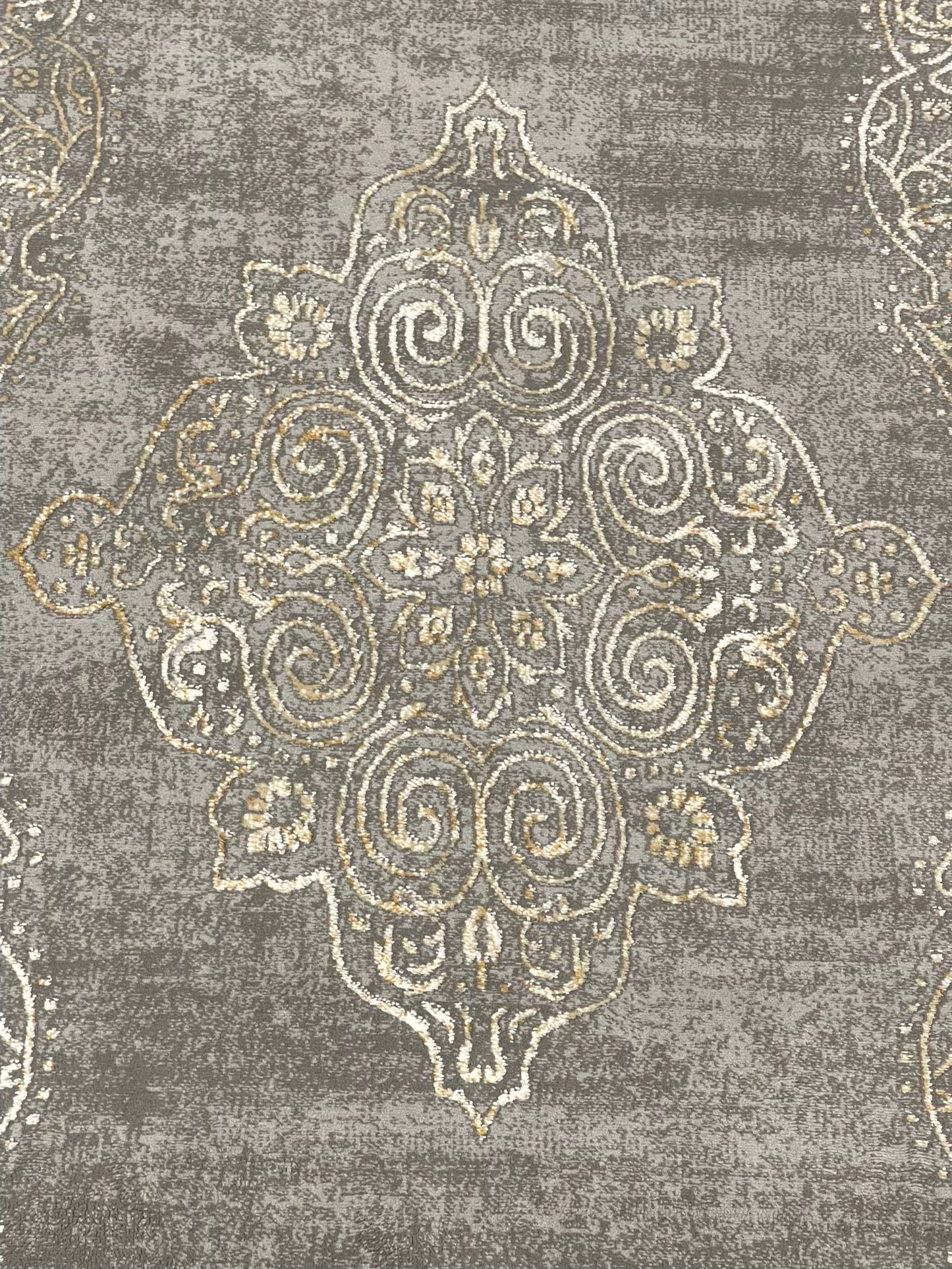 Irani viscose Rug , Woven Back
Article-301-Grey
Size : 3 ft width x 5 ft length (100 cm x 150cm)