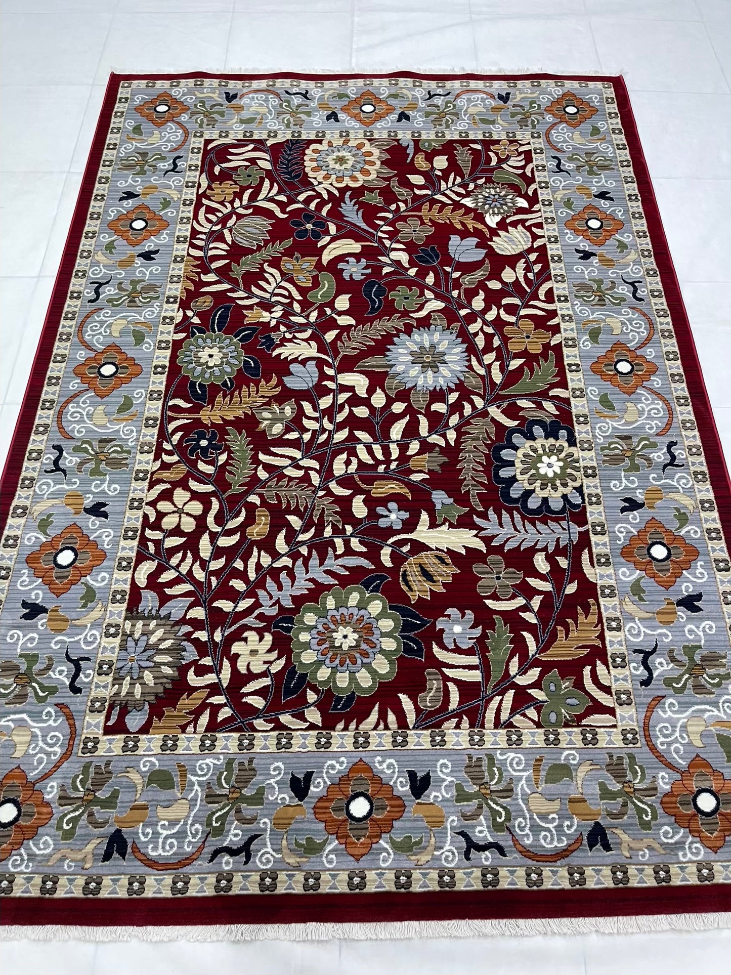 New Turkish Silk
Size : 5ft width x 7.10 length (160 cm x 230)
Article -101- Red