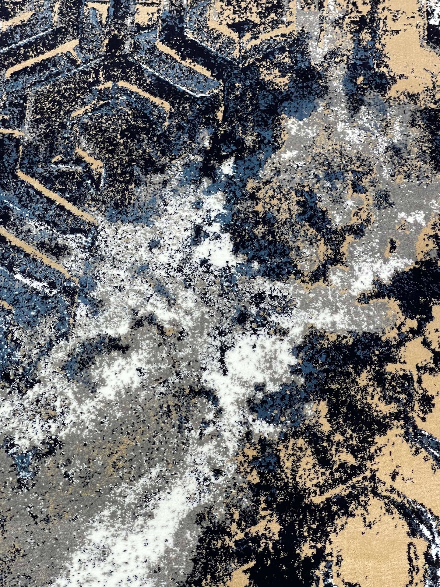 Modern polypropylene Rug,back woven(Article-160- Mink , Blue)
Size : 6.6 ft width x 9.6 ft length (200cm x 290cm)