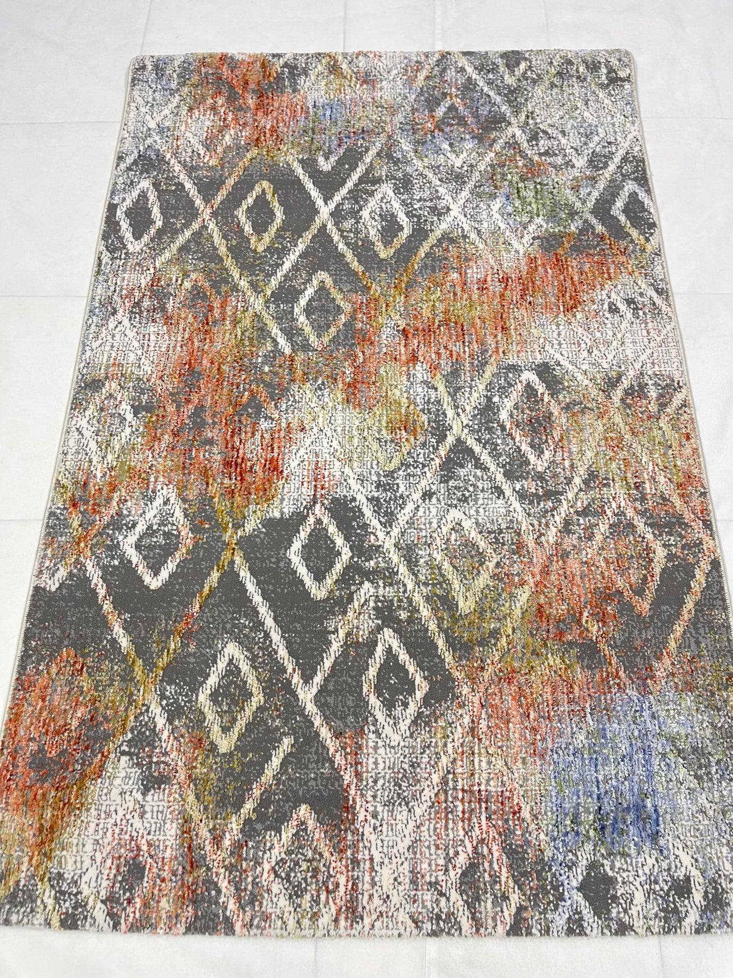 Irani viscose Rug , Woven Back
Article-311-Multi
Size : 3 ft width x 5 ft length (100 cm x 150cm)