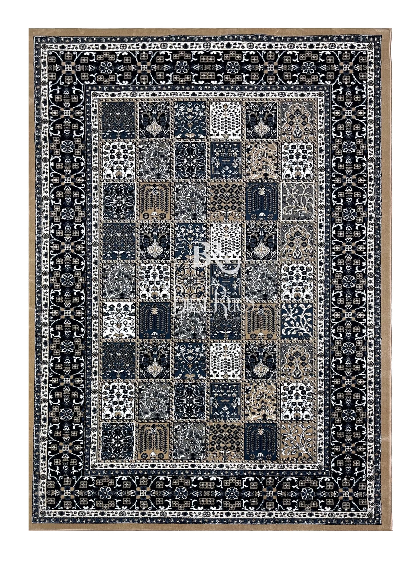 Persian Polypropylene Rug,back woven(Article-42-Mink)