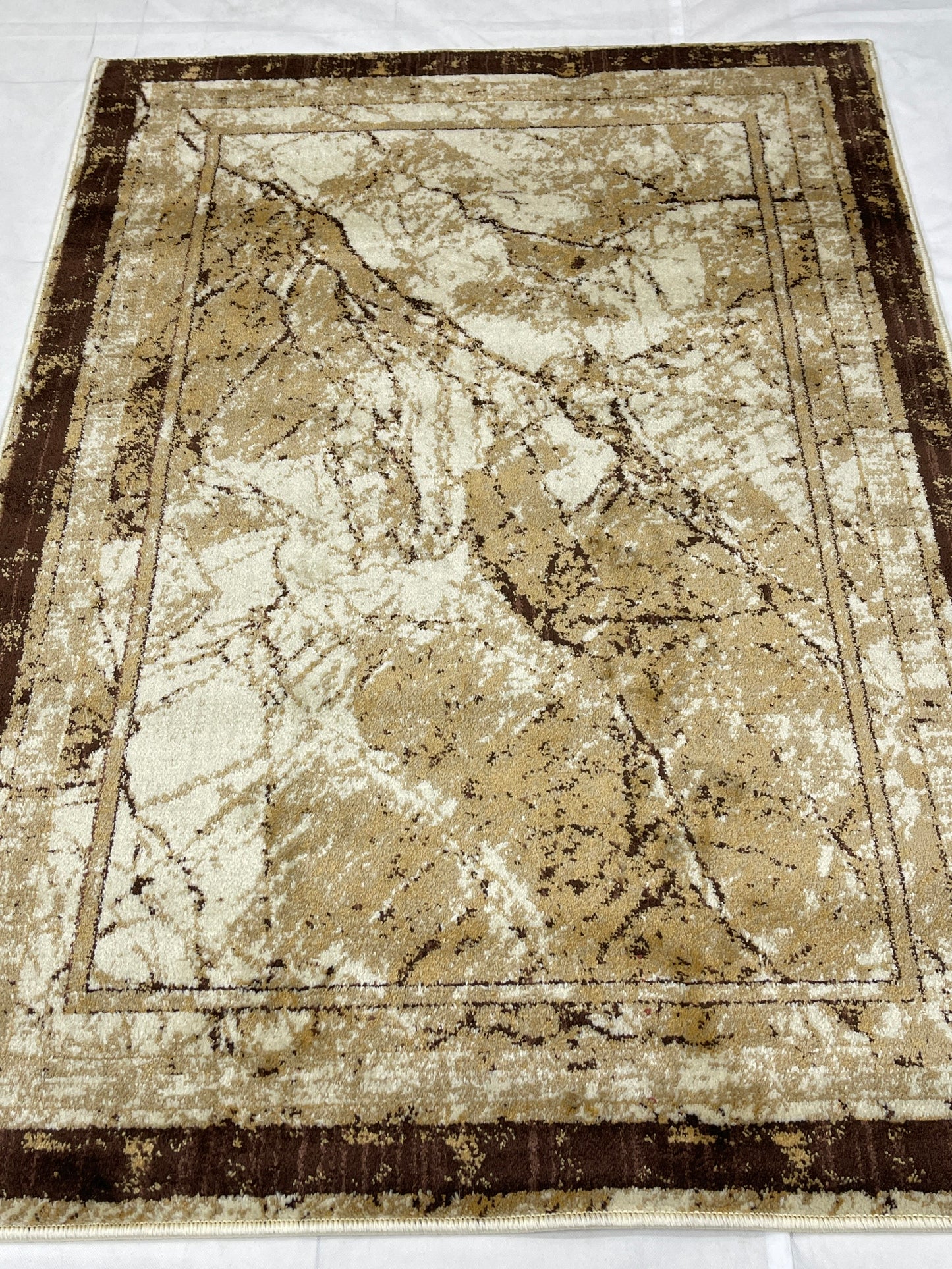 Modern polypropylene Rug,back woven(Article-566-Off white)
