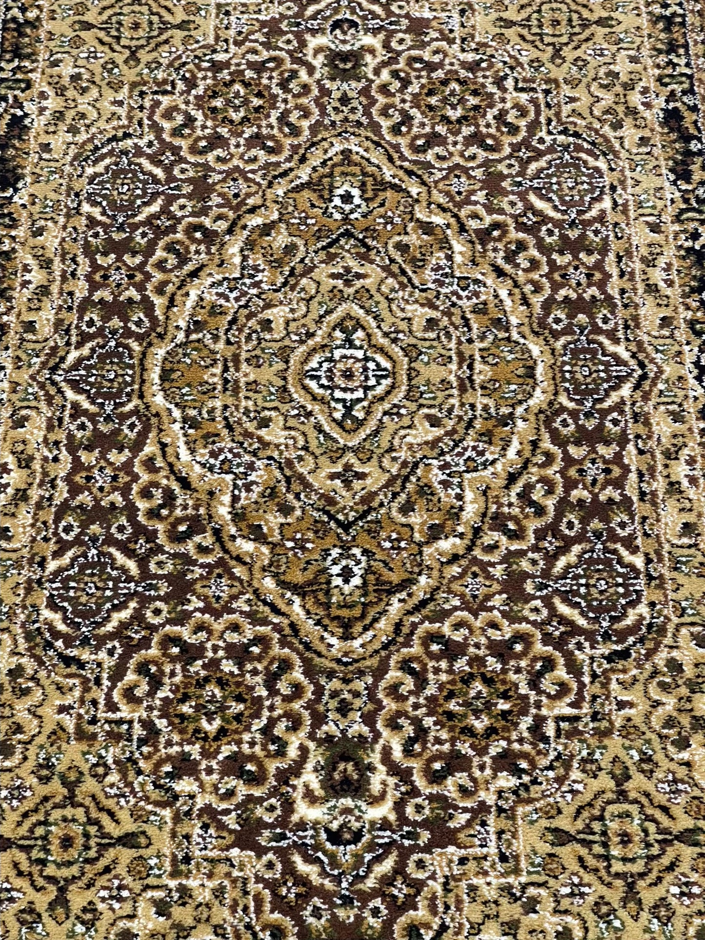 Brown Persian Polypropylene Woven Rug.
Size : 2.6 ft width x 6.6 ft length
(80 cm x 200cm)