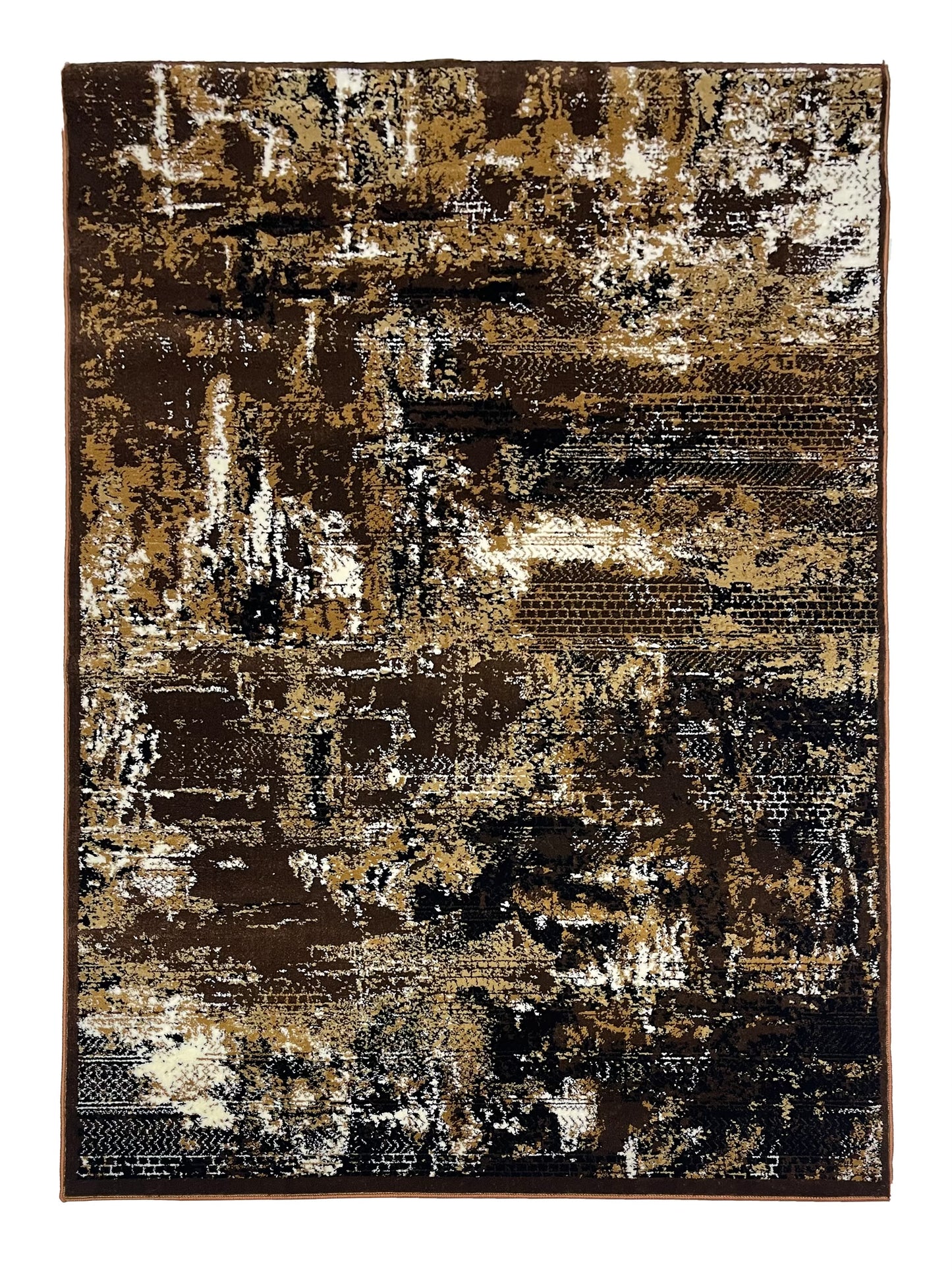 Modern polypropylene Rug,back woven(Article-1280-Brown)
Size : 5ft width x 7.3ft length (150cm x 220cm)