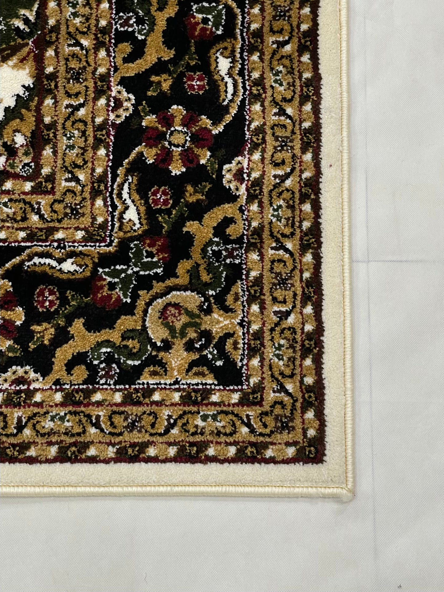 Persian polypropylene Rug,back woven(Article-186-Off white)