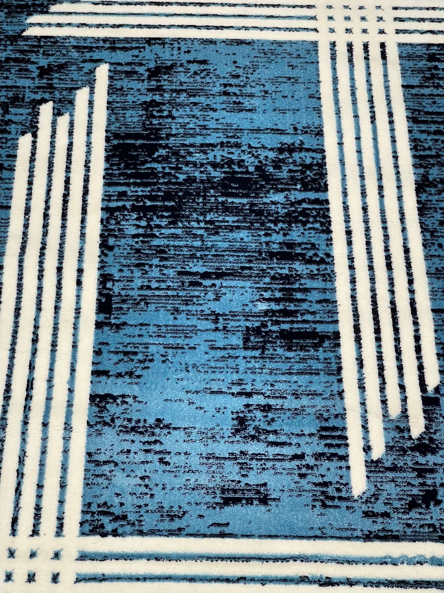 Pakistani Silk Woven Rug.(Article-1455-Feroze) Size : 5ft width x 7.3ft length (150cm x 220cm)