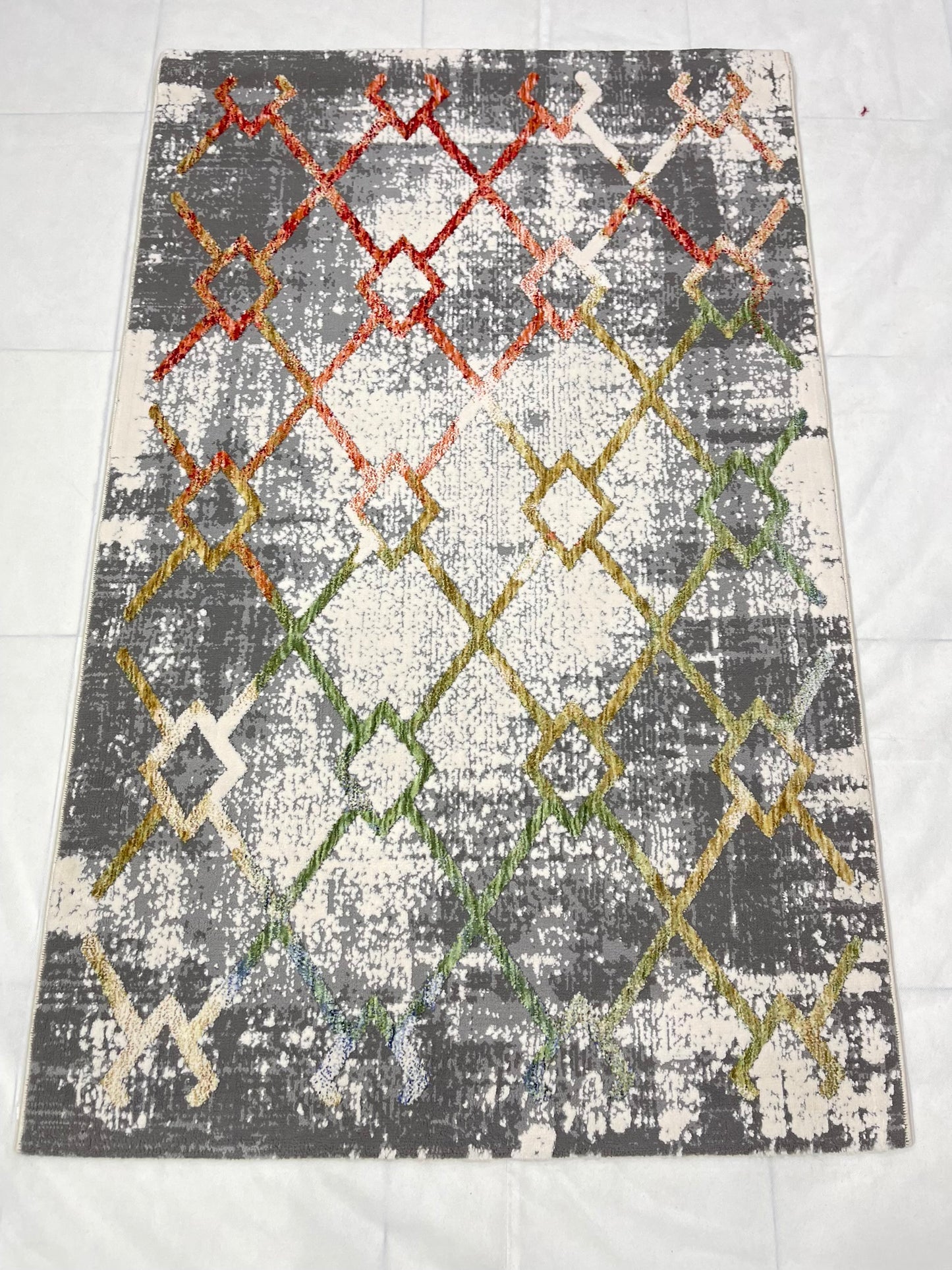 Irani viscose Rug , Woven Back
Article-310-Multi
Size : 3 ft width x 5 ft length (100 cm x 150cm)