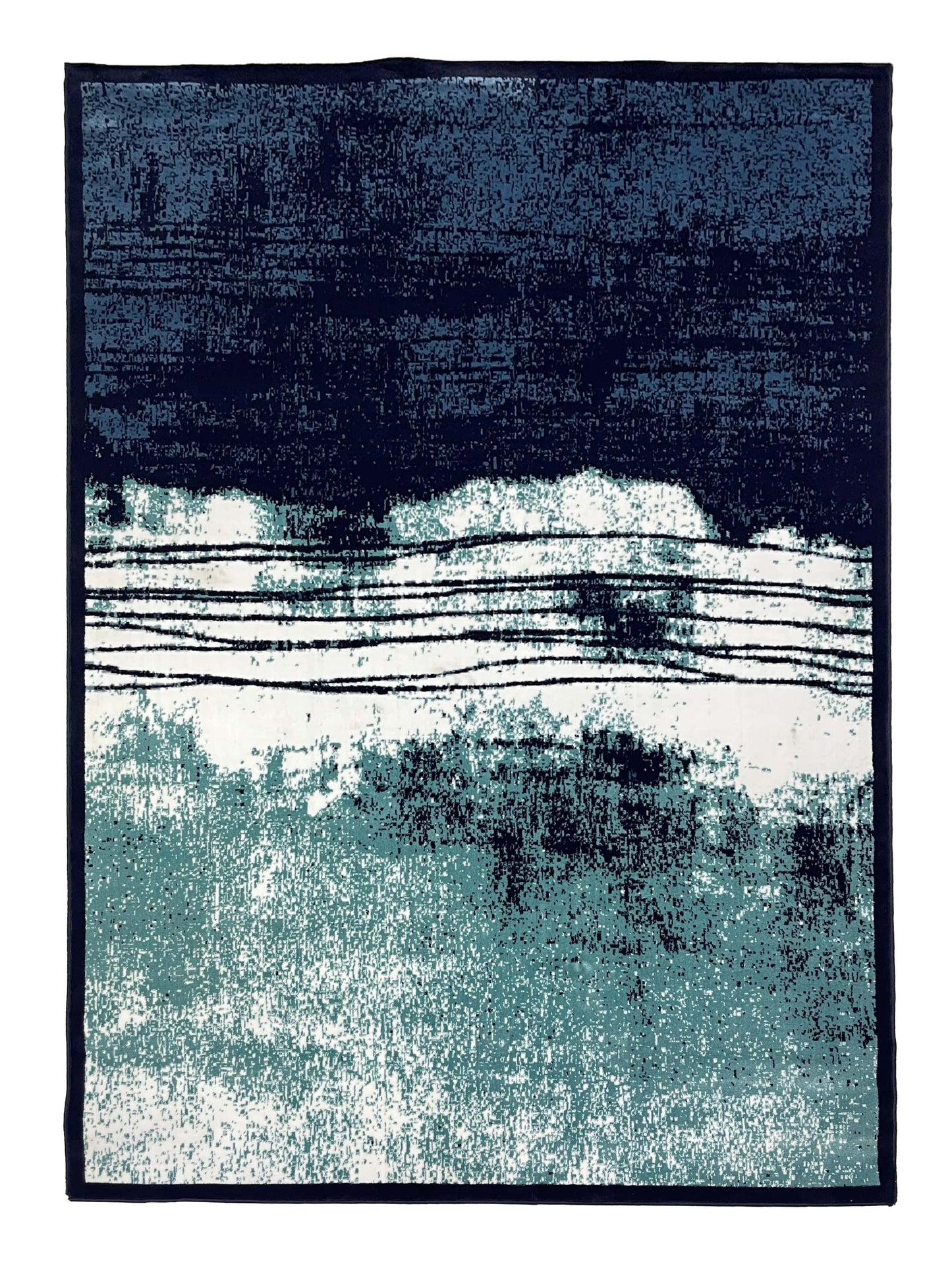 Modern polypropylene Rug,back woven(Article-7825-Blue)
Size : 6.6 ft width x 9.6 ft length (200cm x 290cm)