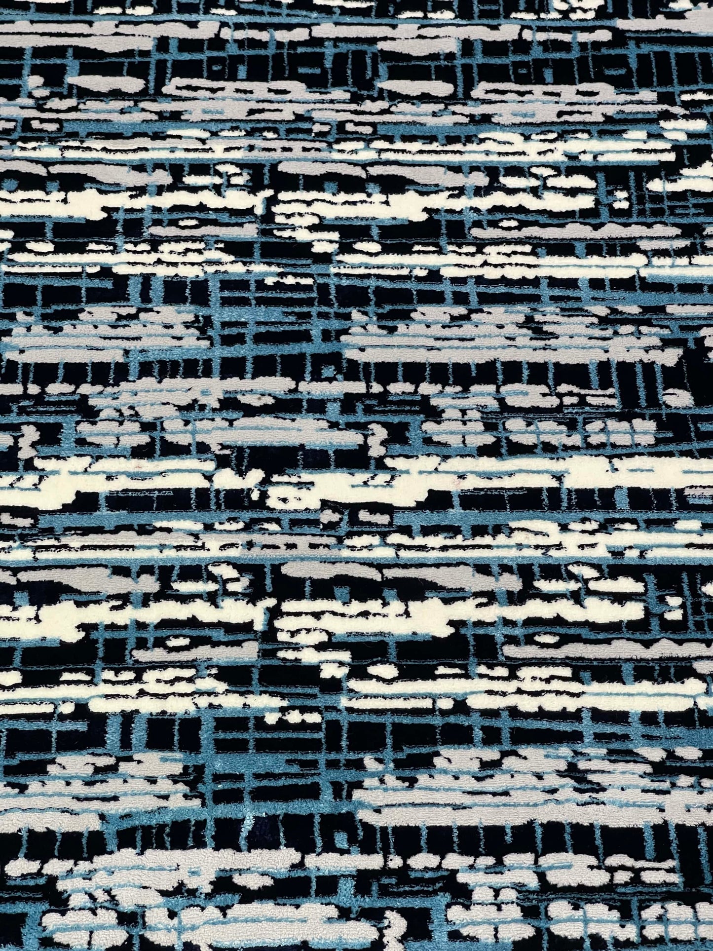 Polyester Silk.(Article-1603-Blue , offwhite)
Size : 6.6 ft width x 9.6 ft length ( 200 cm x 290 cm)