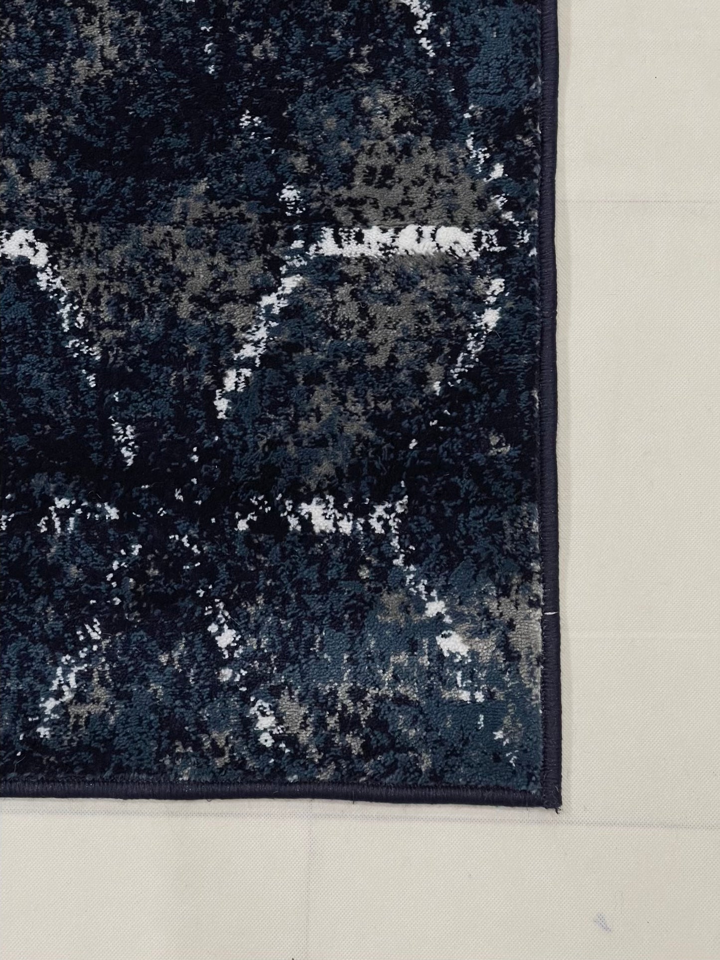 Modern polypropylene Rug,back woven(Article-1212-Blue)