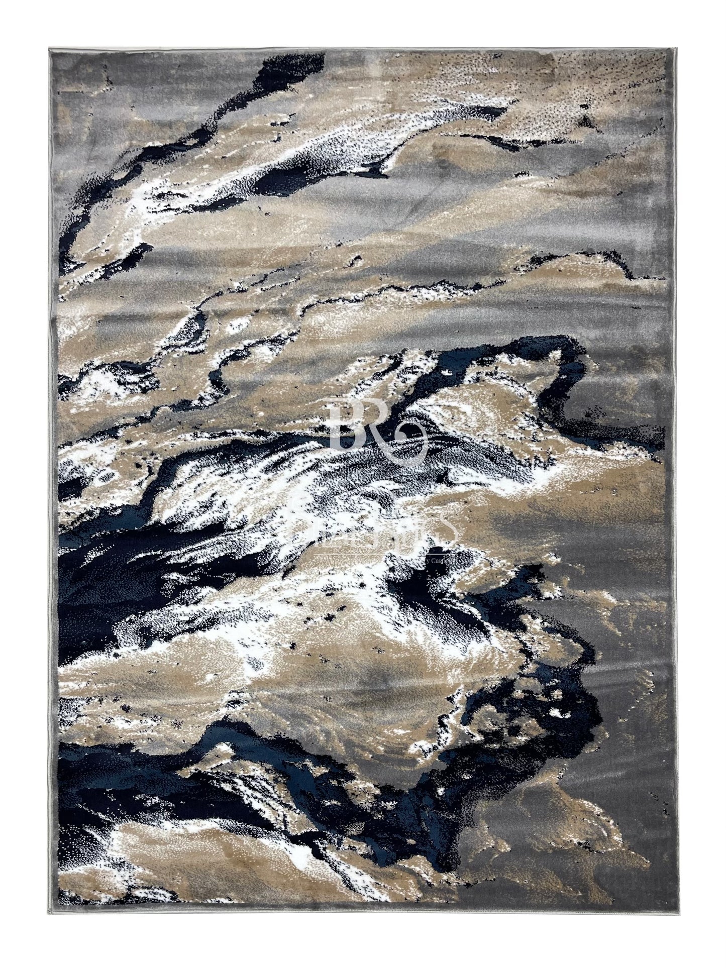 Modern polypropylene Rug,back woven(Article-1560-Grey)
