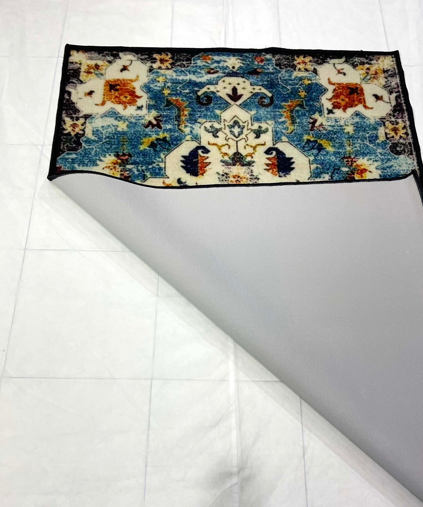 TPR Non Woven Rug.
Article-106-Blue , Multi