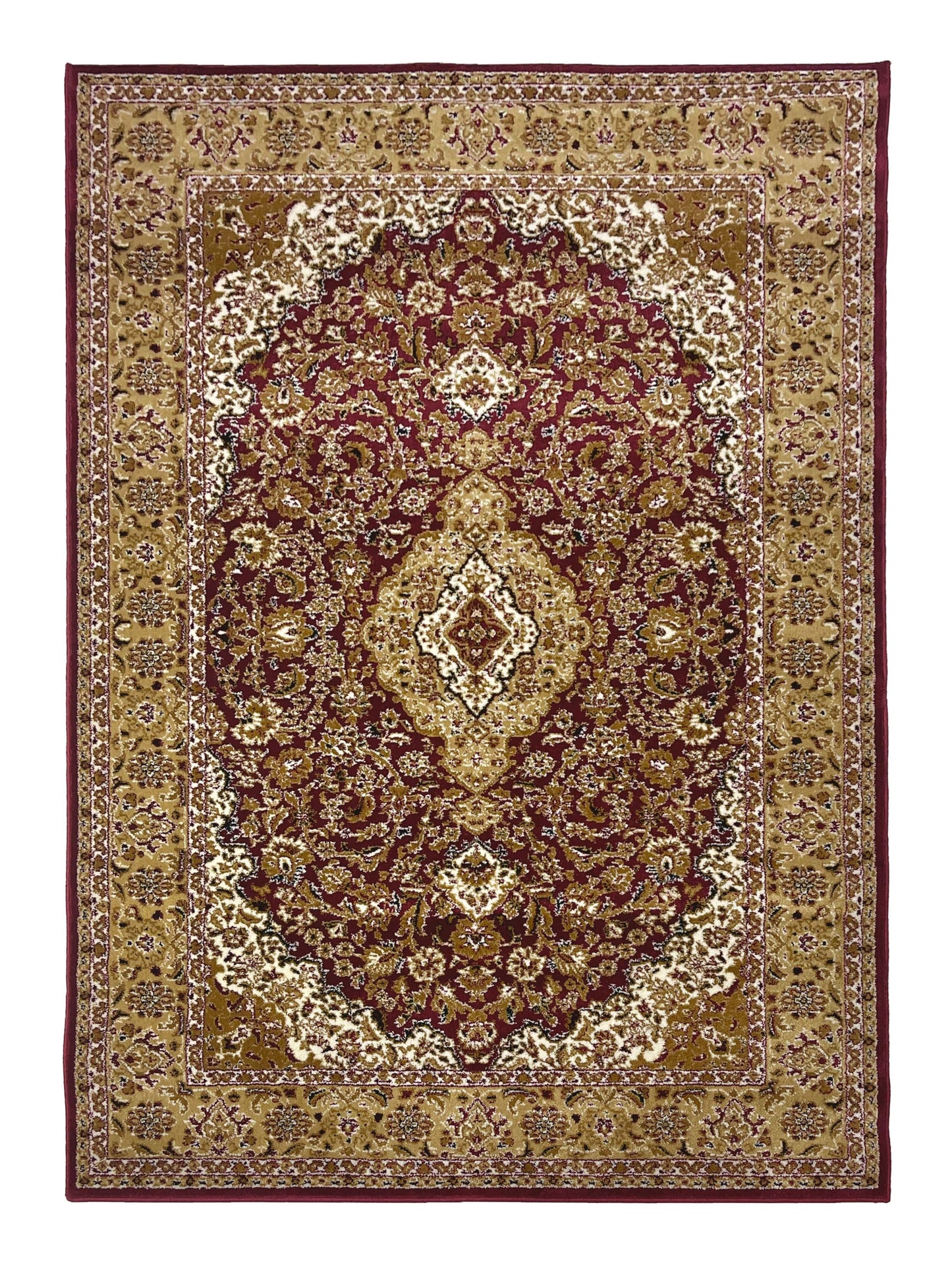 Persian polypropylene Rug,back woven (Article-01-Red)