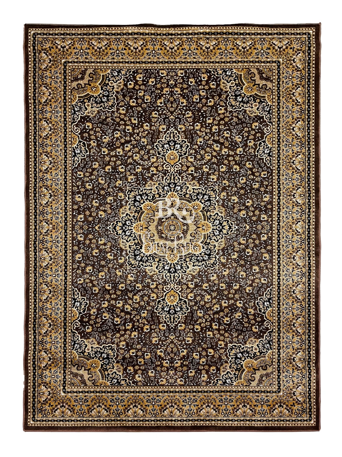 Persian polypropylene Rug,back woven (Article-04-Brown )
size: 6.6 ft width x 9.6 ft length (200cm x 290cm)