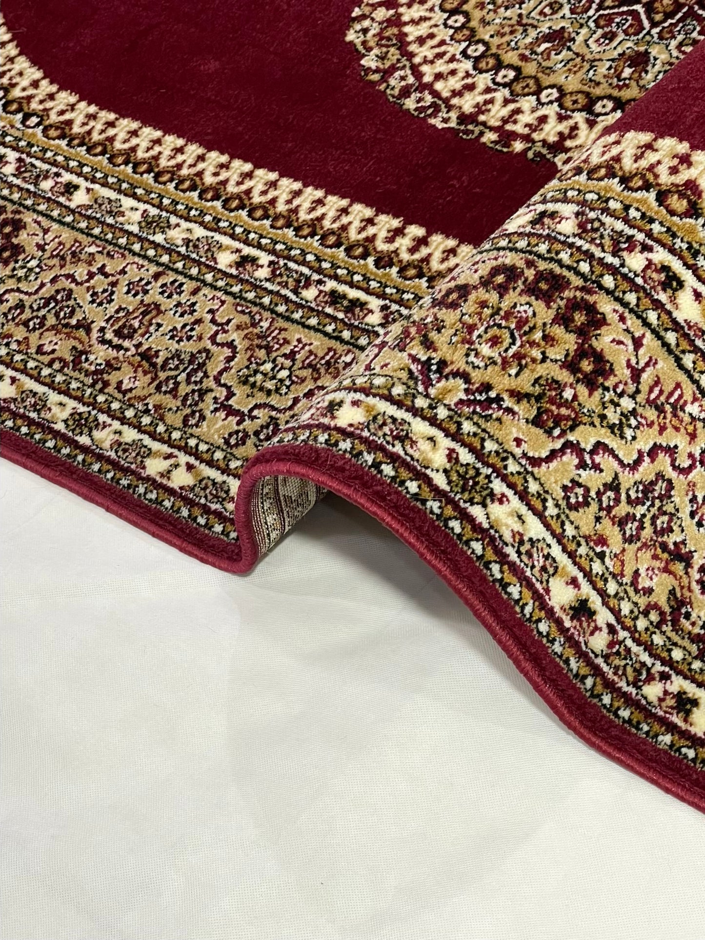 Persian polypropylene Rug,back woven(Article-22-Red)